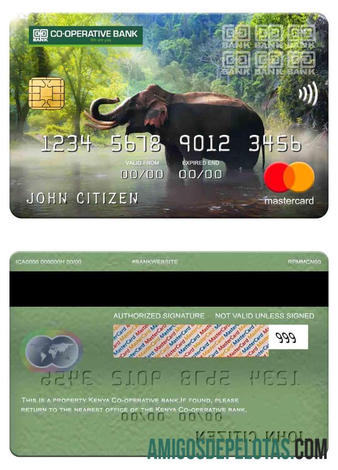 Kenya Co Operative Bank Mastercard sample